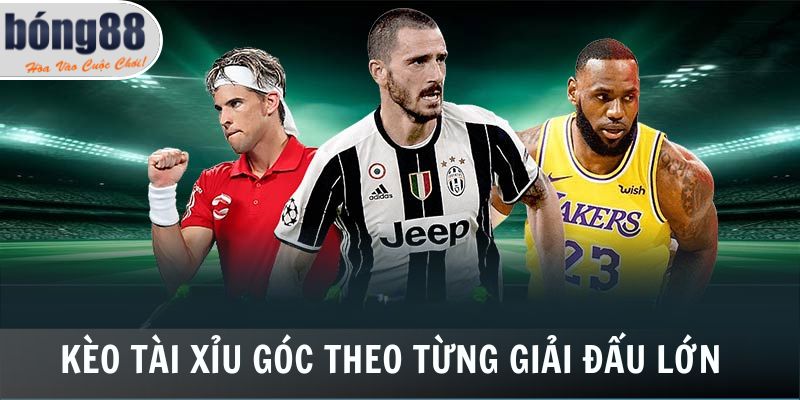 Kèo tài xỉu góc theo từng giải đấu lớn